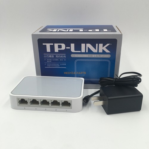 1 STCK. TP-LINK TL-SF1005+ 5 Ports 100 Mbit/s Switch 4-Port Netzwerk Switch Neu - Bild 1 von 5