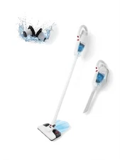 Lightweight Space Saving Stick Vacuum Mop 2-in-1 17KPa Suction Hardwood + Carpet