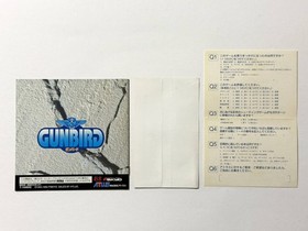 Sega Saturn Gunbird Game with Obi Postcard Used Good Condition