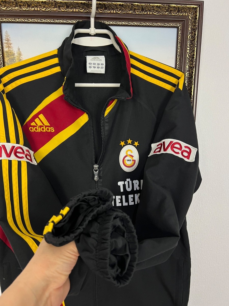 Vintage Adidas Galatasaray Football Jacket Soccer Black Track Top