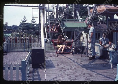 SL20  Slide 1960 s  Ferris Wheel Mom w/ Daughter Amusement Park 820a