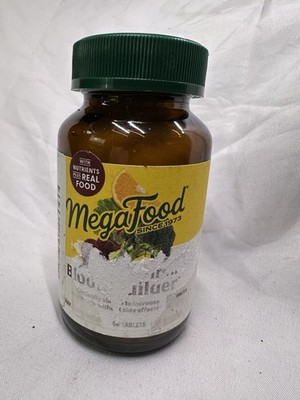 MegaFood Blood Builder 60 Tablets Dairy-Free, Kosher, Non-GMO, NSF Cert Exp 4/27