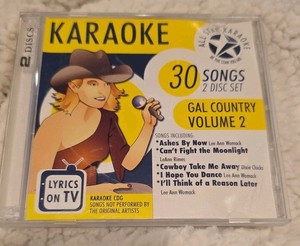 All Star Karaoke Fun Pack CD+G: ASKFP22 Gal Country Vol 2 (2 Disc Set) CDG ASK22