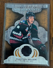 2021-22  UD Artifacts Clayton Keller NHL Remnants Game Used Jersey