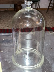 Pyrex Glass Bell Jar With Ground Flange