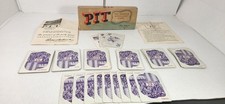 Vtg 1947 Pit Card Game Complete In Box W/Original Instructions Parker Brothers