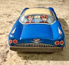 Vintage Tin Lithograph Mercedes Benz 190SL Friction Tin Toy Car