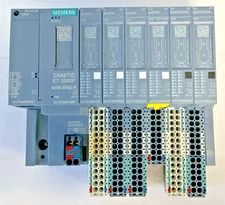 SIEMENS 6ES7 155-6AU01-0CN0 ET200SP SIMATIC S7 WITH MODULES AND BASES
