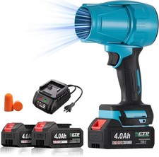 Seese Cordless Handheld Violent Fan/Leaf Blower  2 Batteries/Charger/Case