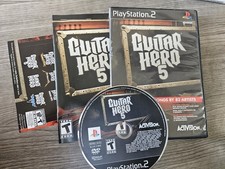 Guitar Hero 5 (Sony PlayStation 2, 2009) Complete CIB W/ Manual Tested Working