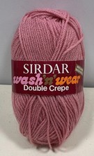 3x Sirdar Wash 'n' Wear Double Crepe Shade:246 Pink 40g