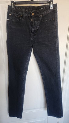 Saint Laurent D20 M/ST-MW Mens Black Jeans Size 29 Slim Fit | eBay