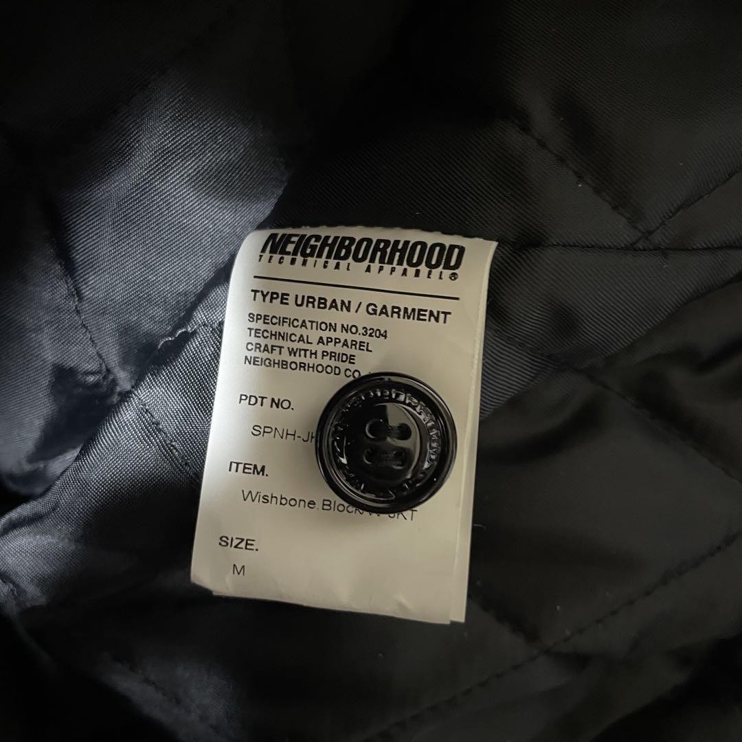 NEIGHBORHOOD Buffalo Check Blouson Wool Jacket Red Size M