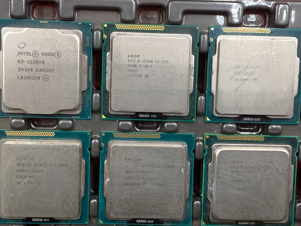 17 LOT MIXED INTEL XEON E3-1220V6, 1225, 1230V2, 1230, 1225V3, 1246V3, 1245V3 - Image 2 of 4