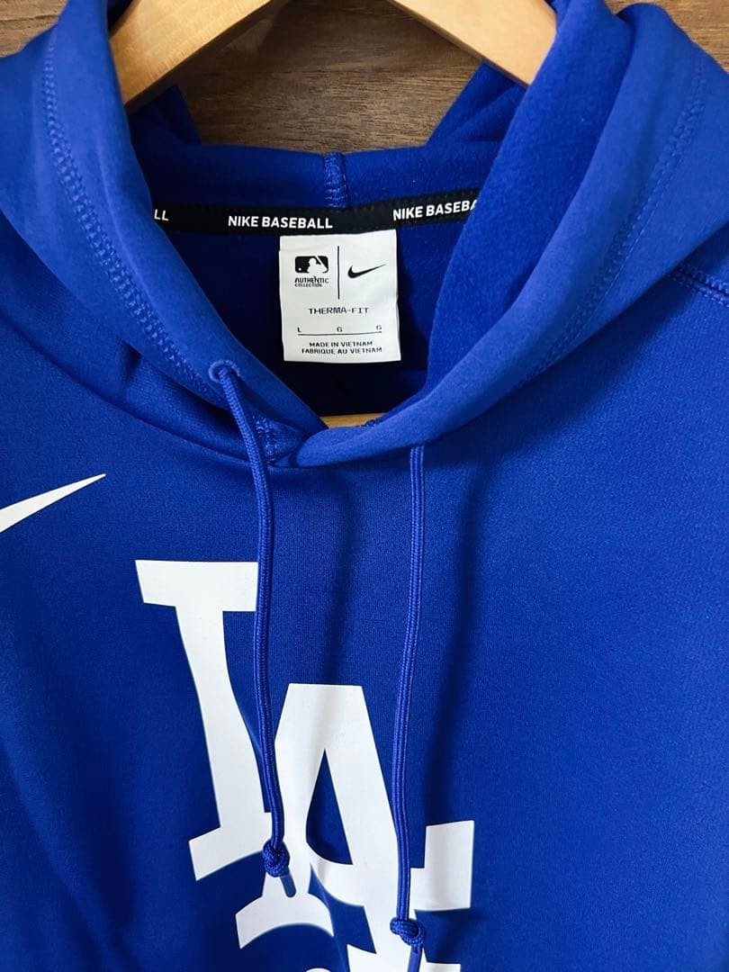 Nike Los Angeles Dodgers Hoodie Sweatshirt Navy Size L Unused with