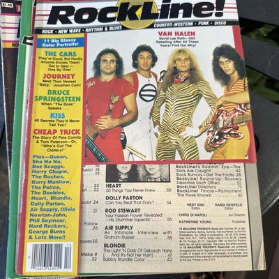 *Broken Copy* 16 Magazine's RockLine Summer 1981 KISS, Van Halen, Queen See Pics