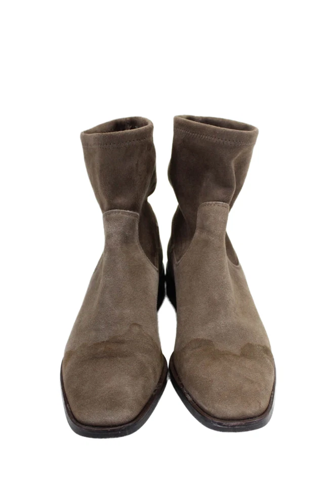 Botines pulóver forrados con textura de gamuza marrón talla 7 Louise et Cie para mujer Foto 2 de 4