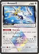 Pokemon TCG - Arceus Prism Star - Sun & Moon - Forbidden Light (SM06) 96/131 on eBay