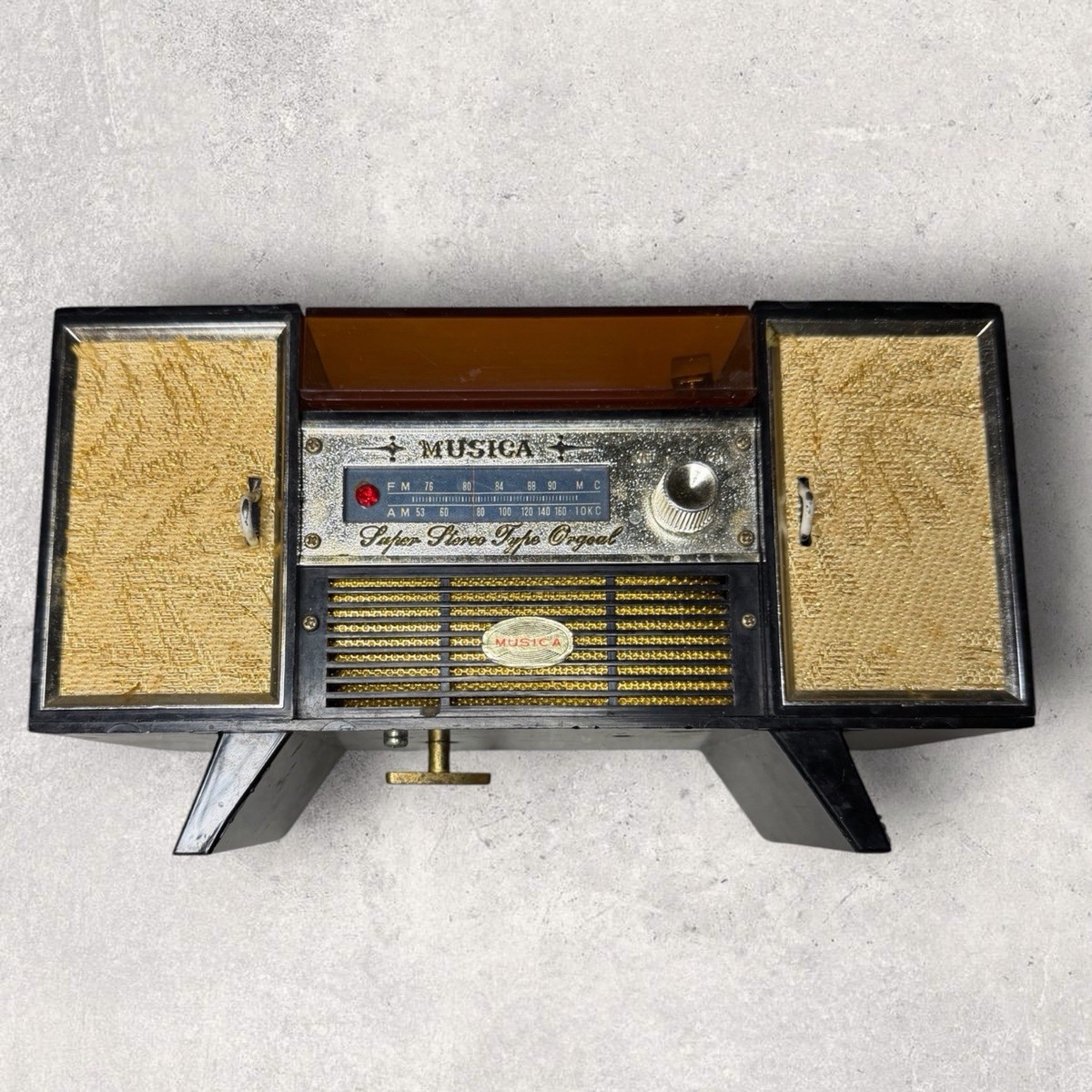 Musica 1960s Record Player Console Musical Jewellery Box - Works