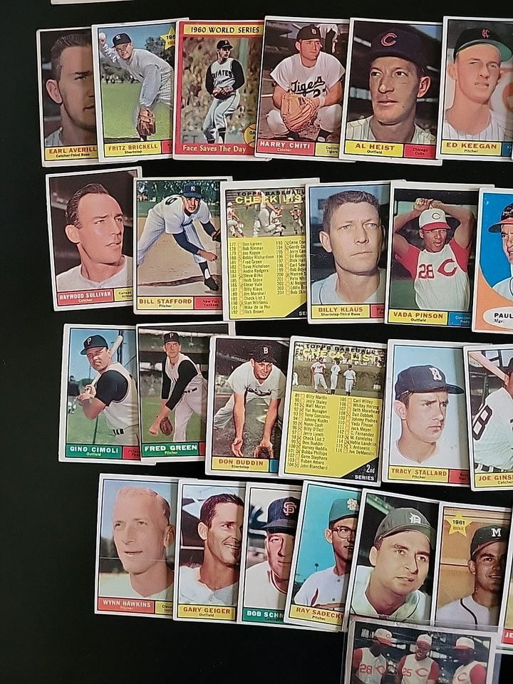 Tarjetas de béisbol Topps 1961 - 50 tarjetas - con artillería pesada Frank Robinson Reds Foto 4 de 4