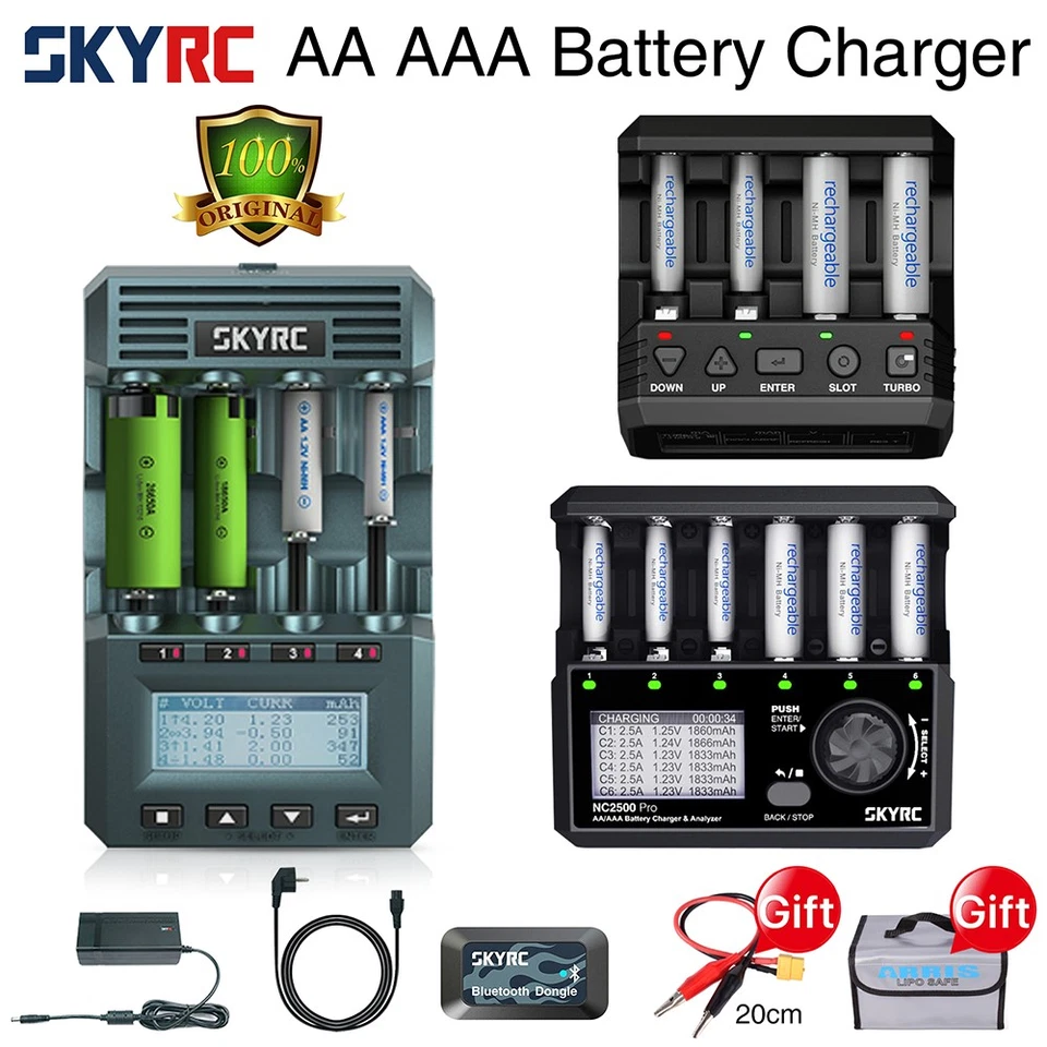 SKYRC MC3000 / NC2500 Pro / NC2200 Smart Batterieladegerät Nimh NiCd Universal - Bild 2 von 4