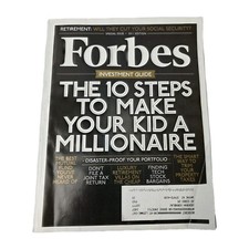 Forbes Special Issue Magazine The 10 Steps to Make Your Kid A Millionaire 2011