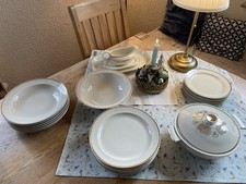 Feiertagsgeschirr Schumann Bavaria 6 Personen-Elfenbein -Goldrand