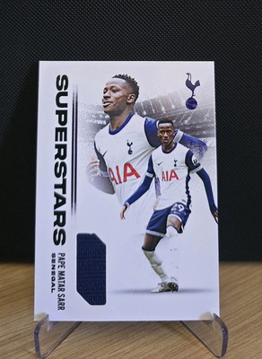 2025 Futera Tottenham Pape Matar Sarr Superstars Game Worn Patch /9