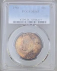 1966 Kennedy Half Dollar PCGS MS 65 50c Orange Toning