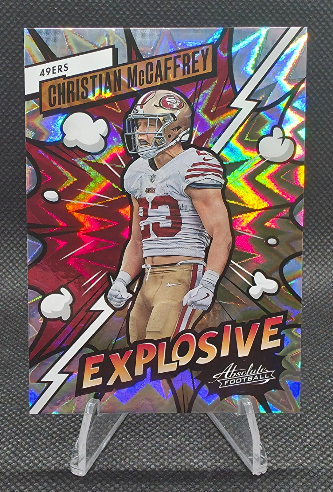 2023 PANINI ABSOLUTE CHRISTIAN MCCAFFREY EXPLOSIVE #23 SF 49ers
