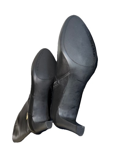 Bota Elberta Lauren Ralph Lauren 100 % cuero para mujer NEGRA talla 11 B hasta la rodilla - Imagen 7 de 15