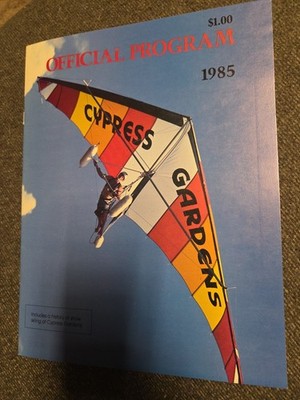 Cypress Gardens Florida 1985 Official Program Programmheft Wasserski Vintage