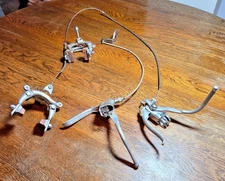 Vintage 1974 Schwinn Approved Dia-Compe Brake Levers & Center Pull Calipers