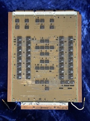 Cray-1 SuperComputer Memory Module Board. Circa 1976.  Single sided.Back are ELC