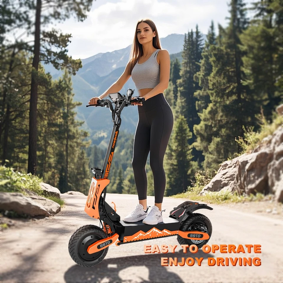 GT08 5600W Foldable Electric Scooter 60V 27AH Dual Motor 11in Off