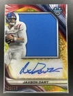 2024 Bowman Best U Jaxson Dart Prospect Jumbo Relic Jersey Auto #PJA-JD 58/99🔥
