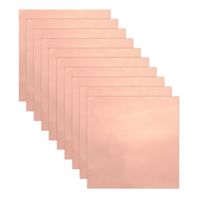 Conductive Copper Foil Sheets 150 x 150 x 0.15mm 10 Pcs