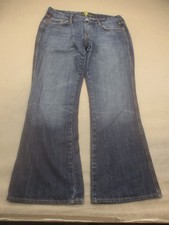 7 For All Mankind Size 31 Womens Blue 100 Cotton Pockets Zip Bootcut Jeans 638