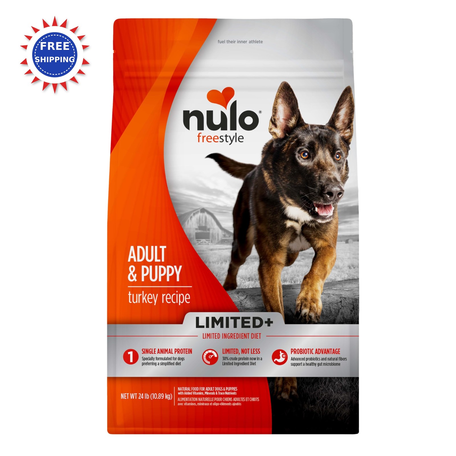 Nulo Freestyle Dry Turkey Grain Free 24lb Bag Limited Ingred