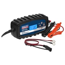 Sealey Auto Smart Battery Charger 4A 9-Cycle 6 / 12V - Lithium AGM Gel Lead