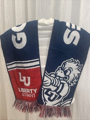 Vintage LIBERTY UNIVERSITY Alumni Sparky Eagle LU GO FLAMES Scarf  blt15m23