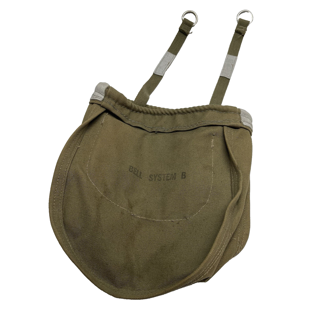 Vintage 1940s Canvas Bell System B Lineman Tool Pouch Parts Bag
