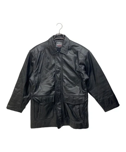 WORLDWIDE STUDIO Leather Jacket Men's Size M Black - product listing photo