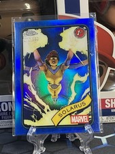 2025 Topps Chrome Marvel Blue Refractor 070/299 Solarus #8