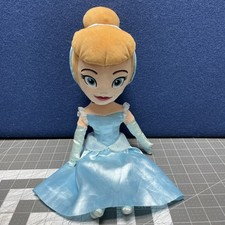 Kohls Disney Princess Cinderella Plush Stuffed Doll Blue Dress Outfit Cute 15"