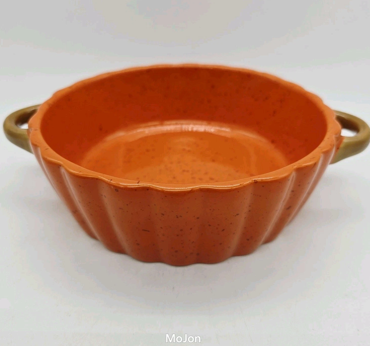Artisan Collection Bowl For Pies Orange Pumpkin Small