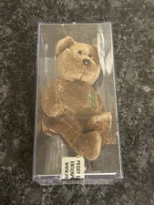 SUPER RARE Billionaire Bear Ty Beanie Baby MWMT MQ SIGNED SEALED with COA