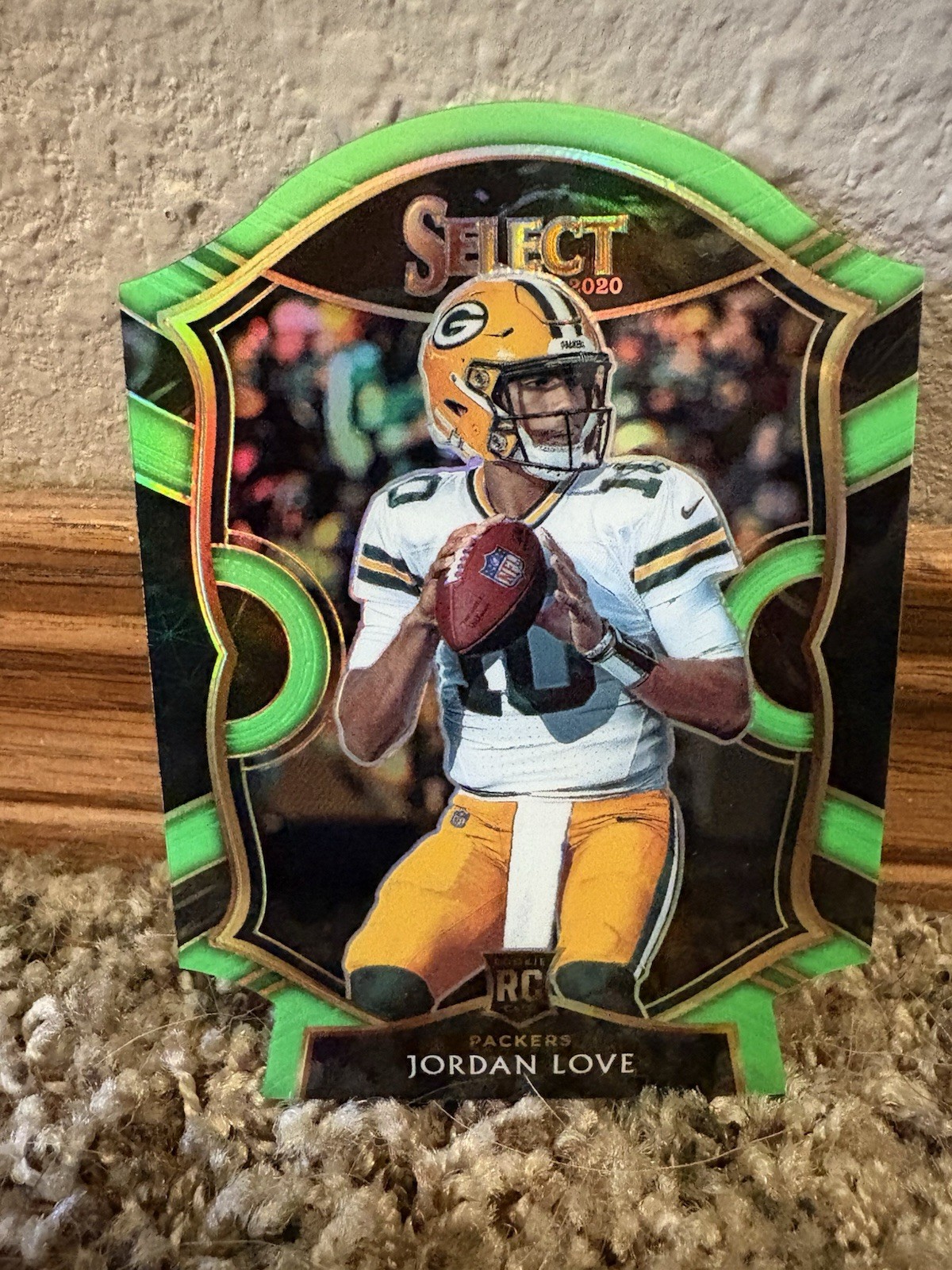 2020 Panini Select - Concourse Jordan Love #47 Neon Green Prizm Die-Cut (RC)