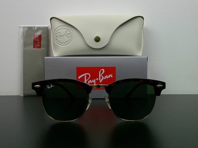 Classic Ray-Ban RB3016 W0365 Clubmaster Sunglasses Tortoise & Gold