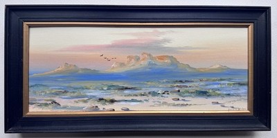 SUNRISE ON THE KAROO (South Africa) - SIGNED GOUACHE PAINTING - H ANDERSON